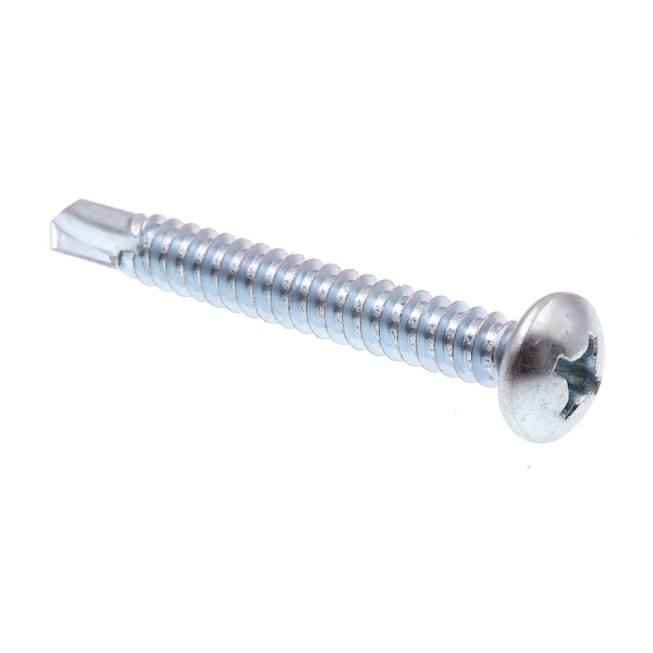 Prime-Line Sheet Metal Screw, Self-Dril, Pan, Phil No. 14 X 2in Zinc Plated Case Hard 100PK 9030625 - main